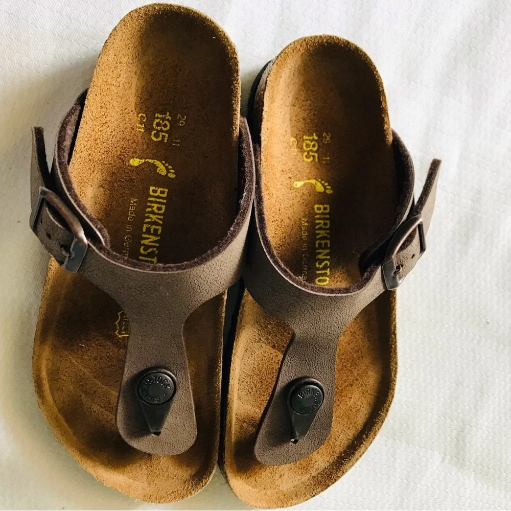 Birkenstock‎ Brown Sandals Classic Two-Strap Design